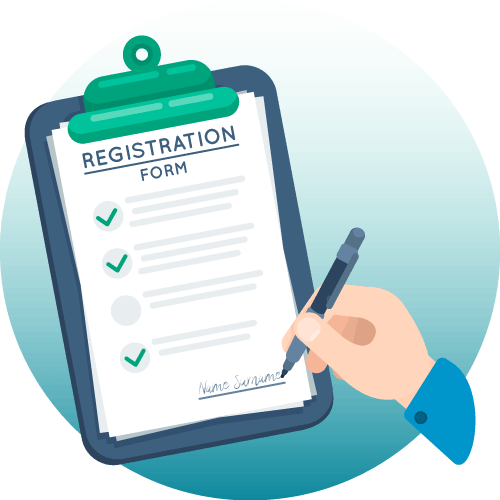 Illustration of claiming and registering a business listing online