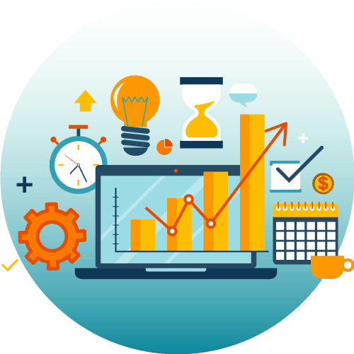 Illustration of monitoring website and social media traffic