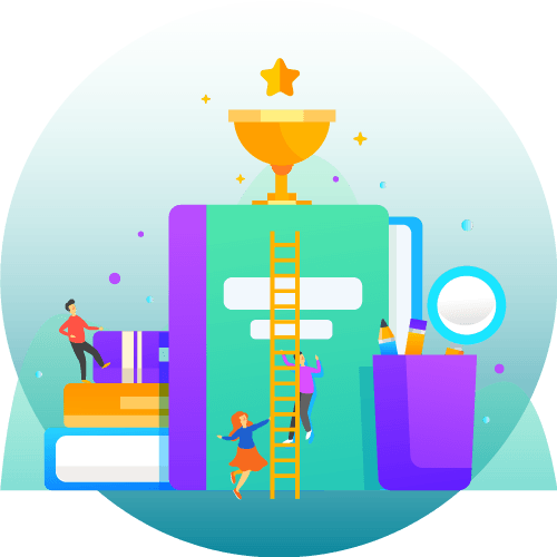 Illustration of establishing expertise through content and webinars