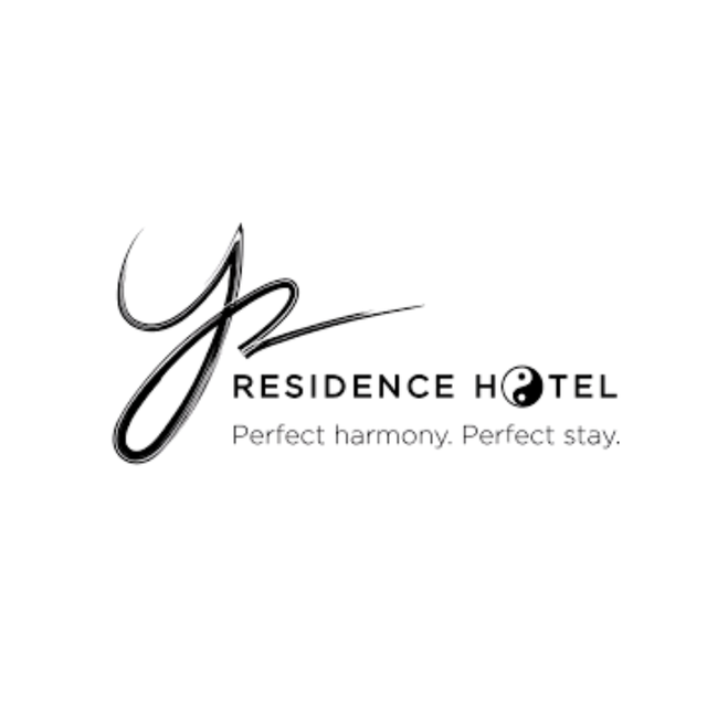Logo for YP Residence Hotel, with stylized Y.